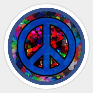 Colorful Peace Sticker